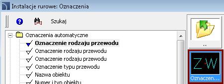 Teraz wstawimy oznaczenia rodzaju przewodów.