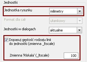 W oprogramowaniu CAD ustawiamy następujące opcje lokalizacji: Opcje CADprofi Na pasku narzędzi CADprofi klikamy