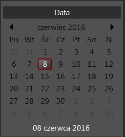 Rozdział 9. Rejestr połączeń Następujące trzy grupy ustawień znajdują się po lewej stronie zakładki "Nagrania": "Data", "Typ nagrań" i "Bramofony".