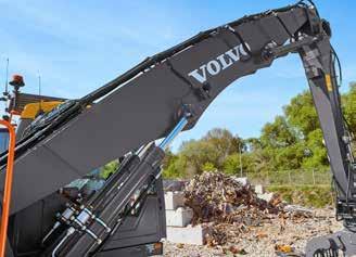 Ta wytwarzana w fabryce Volvo maszyna, zaprojektowana specjalnie dla branży gospodarki odpadami i recyklingu, oferuje wszystkie sprawdzone funkcje dostępne w poprzednich modelach naszych koparek i