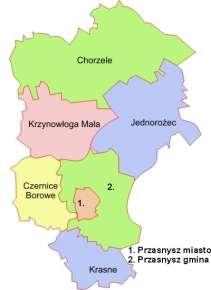 8. Podstawowe informacje nt. Gminy Gmina Jednorożec położona jest w północno-wschodniej części powiatu przasnyskiego, który jest usytuowany w północnej części województwa mazowieckiego.