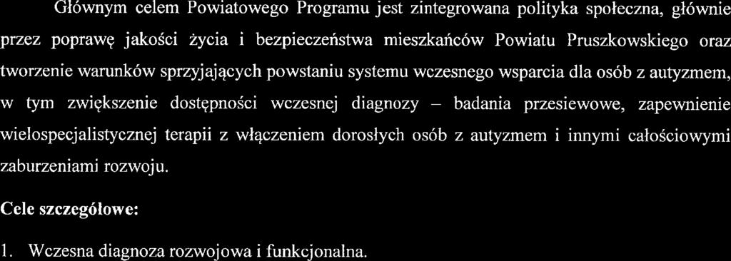 wczsngo wsparcia dla osób z autyzmm, w tym zwiększni dostępności wczsną diagnozy badania przsiwow, zapwmni