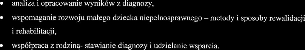 opracowani wyników z diagnozy, wspomagani rozwoju małgo dzicka nipłnosprawngo mtody i sposoby rwalidacji i