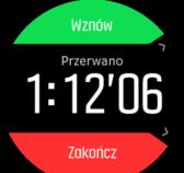 6. Podczas rejestrowania możesz przełączać między wyświetlaczami za pomocą środkowego przycisku lub za pomocą ekranu dotykowego, o ile jest włączony. 7.