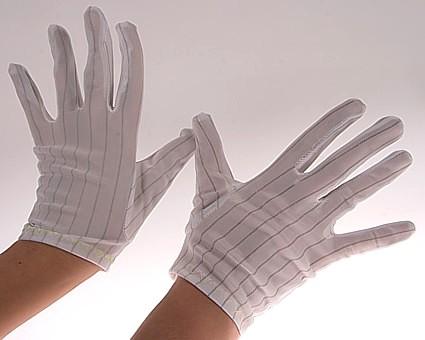 Rękawiczki antystatyczne ESD z poliestru z wszytą nicią węglową Skład: