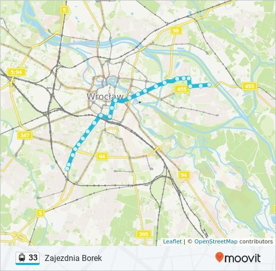 Kierunek: Zajezdnia Borek 23 przystanków WYŚWIETL ROZKŁAD JAZDY LINII Sępolno Godebskiego (Awf Wrocław) 69 Ulica Adama Mickiewicza, Wrocław 8 Maja 35 Aleja Ignacego Jana Paderewskiego, Wrocław