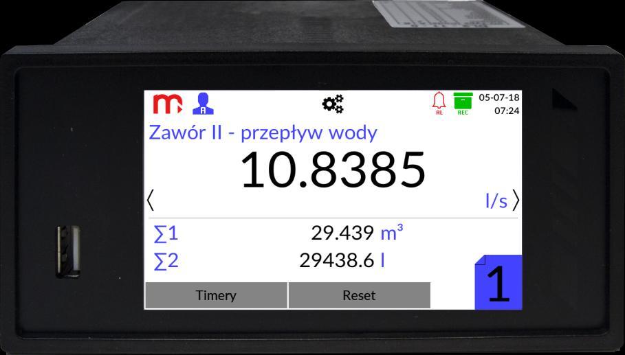 Licznik przepływu z rejestracją wyników INSTRUKCJA OBSŁUGI I MONTAŻU