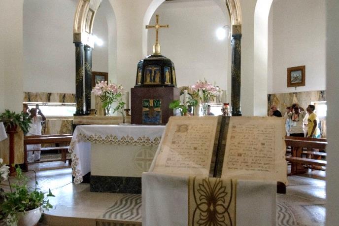 Zbudowany w 1930 r. kościół położony jest w jednej z najpiękniejszych okolic w Izraelu.