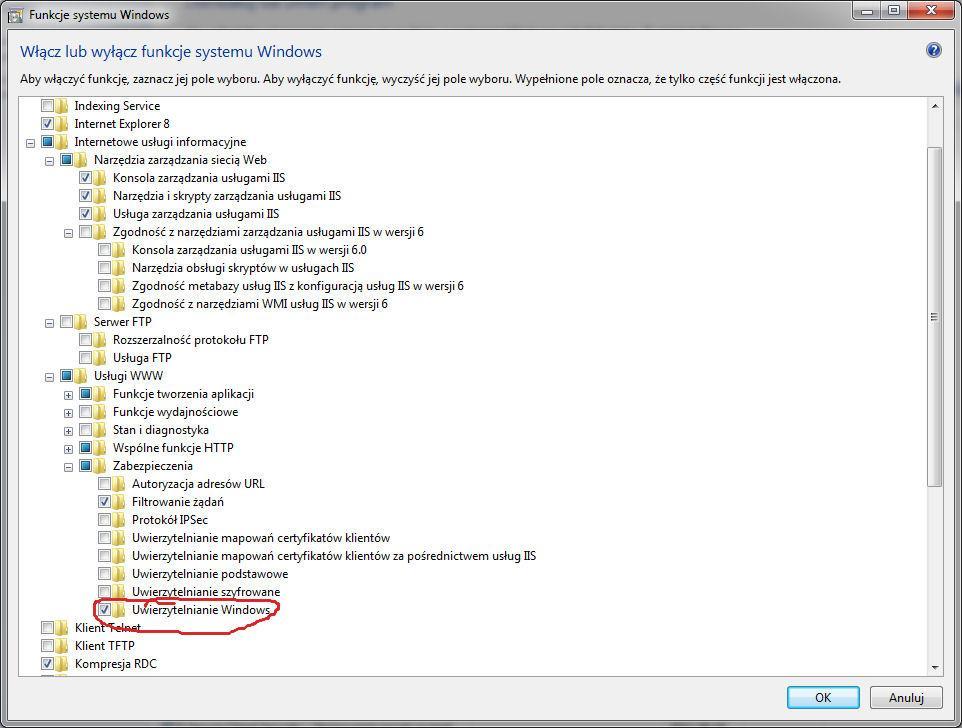 4 AsPortal - Portal Informacji Procesowych Aplikację można skonfigurować w taki sposób, aby dostęp do niej był anonimowy lub oparty o uwierzytelnianie systemu Windows.