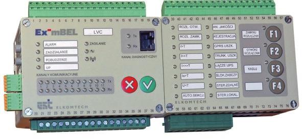 SYSTEMY STEROWANIA I NADZORU Ex-mBEL_LVC Sterownik stacji transformatorowej SN/nn ZASTOSOWANIE Sterowniki telemechaniki Ex-mBEL_LVC jest urządzeniem przeznaczonym do zdalnego nadzoru stacji