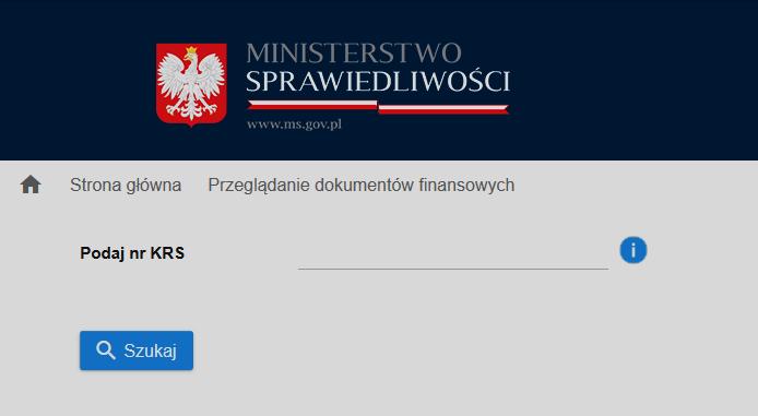 4. Przeglądarka dokumentów finansowych Aby korzystać z funkcjonalności Przeglądarki dokumentów finansowych, nie jest wymagane posiadania konta użytkownika ani logowania na konto.