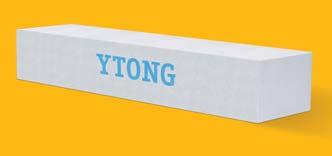 Prefabrykowane belki nadprożowe YTONG YN Wykonane ze zbrojonego betonu komórkowego. Wysokość 25 cm. Maksymalna szerokość przekrywanego otworu wynosi 175 cm.
