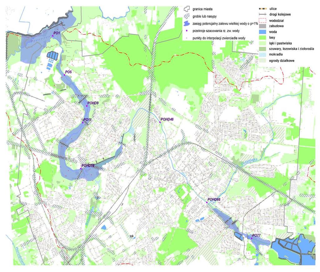 w celu lepszego rozpoznania warunków hydrologicznych na terenie miasta