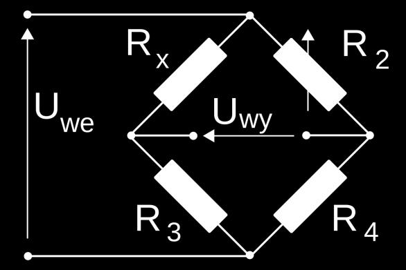 Na schemacie przedstawiono mostek Graetza. mostek Wheatstone a. stabilizator napięcia.