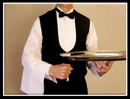 Kelnerka ważne narzędzie pracy kelnerów Narzędzie pracy kelnera. Niezbędna do przenoszenia gorących potraw i naczyń.