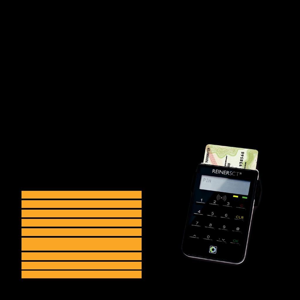 CyberJack RFID standard (PL) Czytnik ten obsługuje bezstykową technologię RFID do kart inteligentnych dla takich zastosowań jak: eid z nid, płatności kartą lub ebilet.