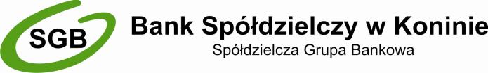 Załącznik Nr 1 do Uchwały Nr 97/2018 Zarządu Banku Spółdzielczego w Koninie z dnia 07 czerwca 2018 r.