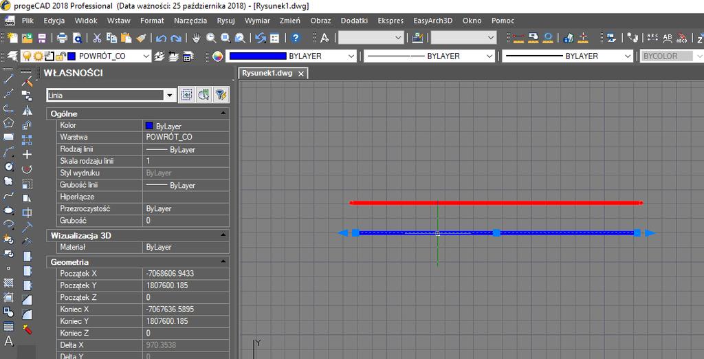 Zmiana właściwości linii 10.09.2013
