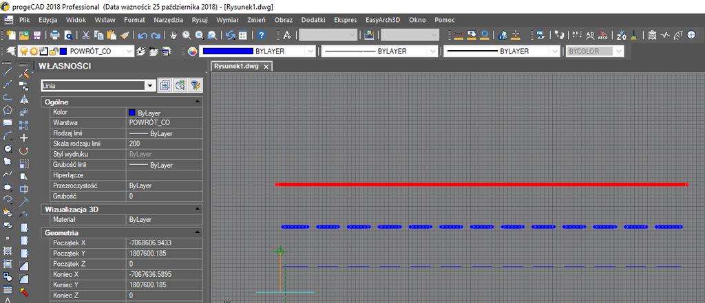 Zmiana właściwości linii 10.09.2013