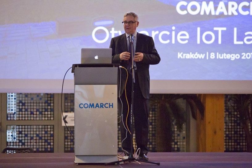 Uroczystość otwarcia hali produkcyjnej i Laboratorium BadawczoRozwojowego Internetu Rzeczy, budynek Comarch SSE6 Kraków Comarch ERP Egeria Leasing Partner Care to system, którego kluczową