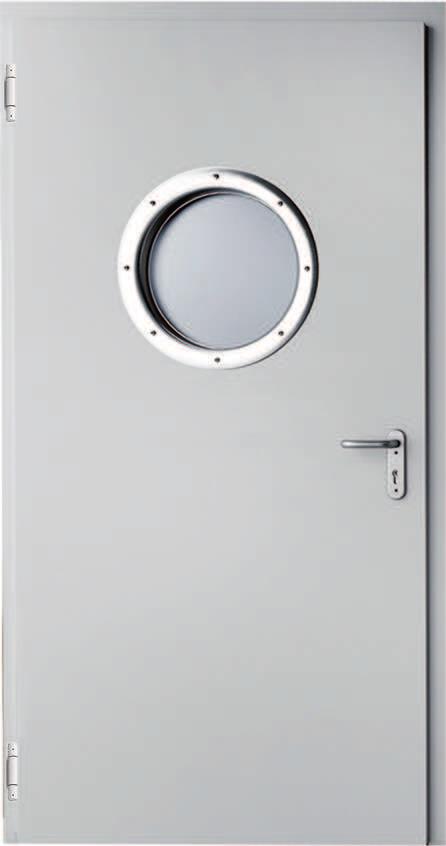 ECO, JEDNO LUB DWUSKRZYDŁOWE Cechy charakterystyczne Opis Skrzydło drzwi wykonane jest z blachy ocynkowanej o grubości 0,5 do 1,5 [mm] i powlekanej powłoką poliestrową lub malowane proszkowo.