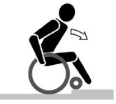 4. Powróć do normalnej pozycji w wózku inwalidzkim. Doświadczony użytkownik może samodzielnie pokonywać krawężniki.