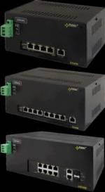 Switche PoE do 4/8 kamer IP na szynę DIN bez zasilacza Switche PoE do 4/8 kamer IP na szynę DIN obsługiwane protokoły i standardy: IEEE802.3, 802.3u, 802.