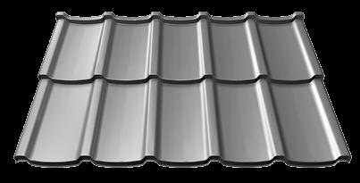 Plannja Scandic Modular to profil dobrze prezentujący się na prostych i skomplikowanych połaciach dachowych. czarny antracytowy grafitowy czekoladowobrązowy ciemnobrązowy wiśniowy ceglasty 229 22.