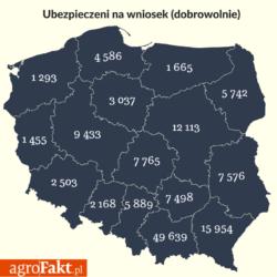 .pl https://www..pl Liczba ubezpieczonych na wniosek w KRUS. Stan na 31 marca 2017 r. (opracowanie własne na podstawie danych KRUS).