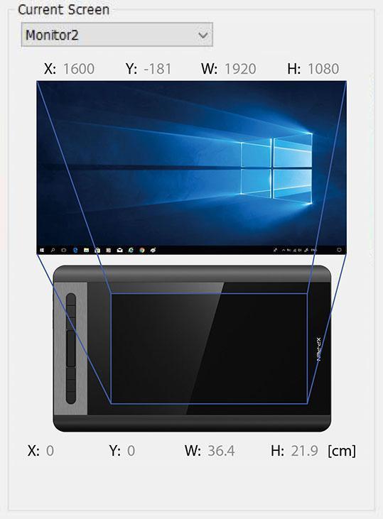 4. "Panel Sterowania" > "Ekran", zmień ustawienia Twojego monitora na "rozszerzony" 5. Ustaw Artist 12 jako drugi monitor. 6. Ustaw rozdzielczość obydwu na 1920x1080 1.