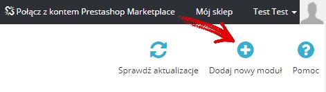 2. W prawym górnym rogu wybierz Dodaj nowy moduł. 3. Kliknij Wybierz plik. Teraz musimy odnaleźć zainstalowany moduł. 4.