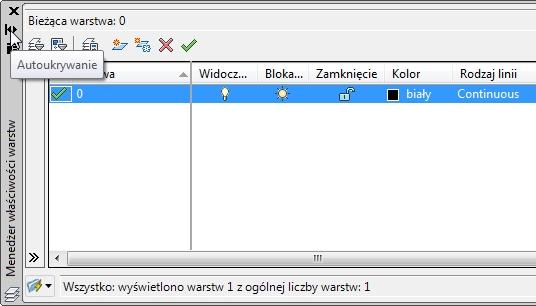 Do wyboru grupy obiektów użyj okna lub okna przecinającego. 4. Zapisz rysunek we własnym podkatalogu na dysku D:\ pod nazwą inną niż standardowa np. z inicjałami AN_cw1A.