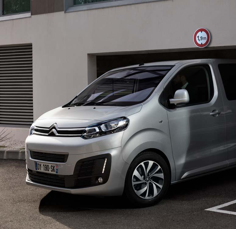 1,90 NIEOGRANICZONY DOSTĘP DO PARKINGÓW Wysokość 1,90 m sprawia, że CITROËN