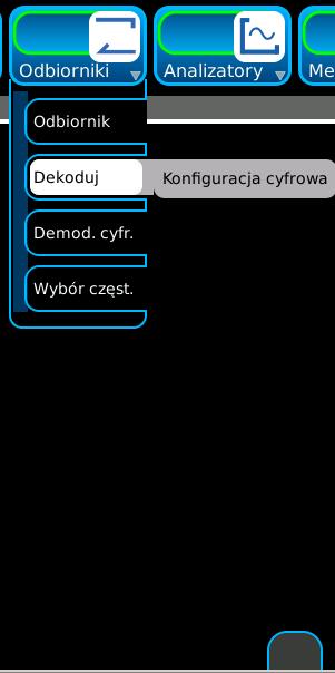 B. Cechy (ciąg dalszy) Funkcje i okna rozszerzone - Zaawansowany tryb cyfrowy (Funkcje opcjonalne