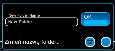 2-4-5. ZDJĘCIE (ciąg dalszy) Utwórz nowy folder Aby utworzyć nowy folder, wybierz przycisk Nowy folder. (Nazwy plików są przedstawione wyłącznie w celu pokazowym).