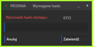 Pasek postępu na ekranie monitora i na ekranie pilota potwierdza proces rejestracji.