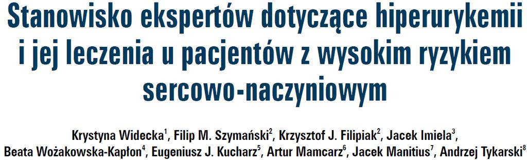 Leczenie HU w praktyce klinicznej jest koniecznością Kiedy rozpocząć terapię?