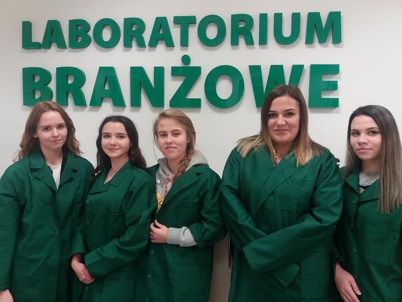 Zajęcia w Laboratorium branżowym RZPWE w Opolu 11 grudnia 2017 r. uczennice z kl.