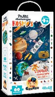 Do puzzli Kosmos dołączono duży plakat z