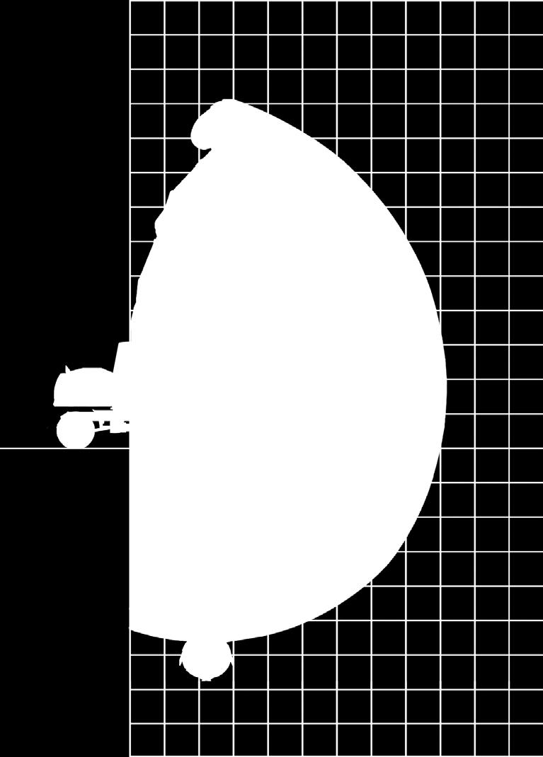 Zasięg roboczy wysięgnika przestawnego: Ramię główne 1,87 m (C6.41) i wysięgnik 3,10 m (C6.