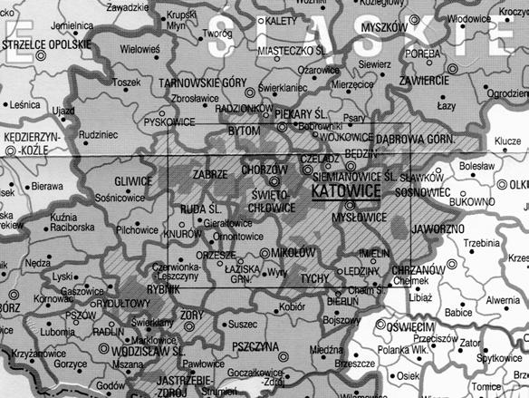 pwd. Tomek Rawski Terenoznawstwo strona 13 Mapa administracyjna To mapa ukazująca podział jakiegoś terytorium na jednostki administracyjne.