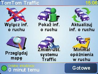 Rozdział 15 Usługa TomTom Traffic Usługa TomTom Traffic Usługa TomTom Traffic TomTom Ruch drogowy to usługa TomTom PLUS, która wysyła aktualne informacje o ruchu drogowym do systemu RIDER.