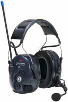 Produkty 3M PELTOR Seria LiteCom 3M PELTOR LiteCom Plus Headset z wbudowanym radiotelefonem MT7H7A4410-EU Dostępny w dwóch wersjach: z 8 kanałami w paśmie PMR 446 MHz lub z 69 kanałami w paśmie LPD