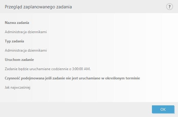 3. Wybierz odpowiednie zadanie z menu rozwijanego: Uruchom aplikację zewnętrzną umożliwia zaplanowanie uruchomienia aplikacji zewnętrznej.