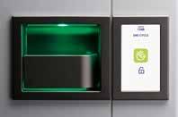 E-Light Podświetlanie uchwytu drzwi 3 kolorami, które oznaczają poszczególne etapy procesu sterylizacji.