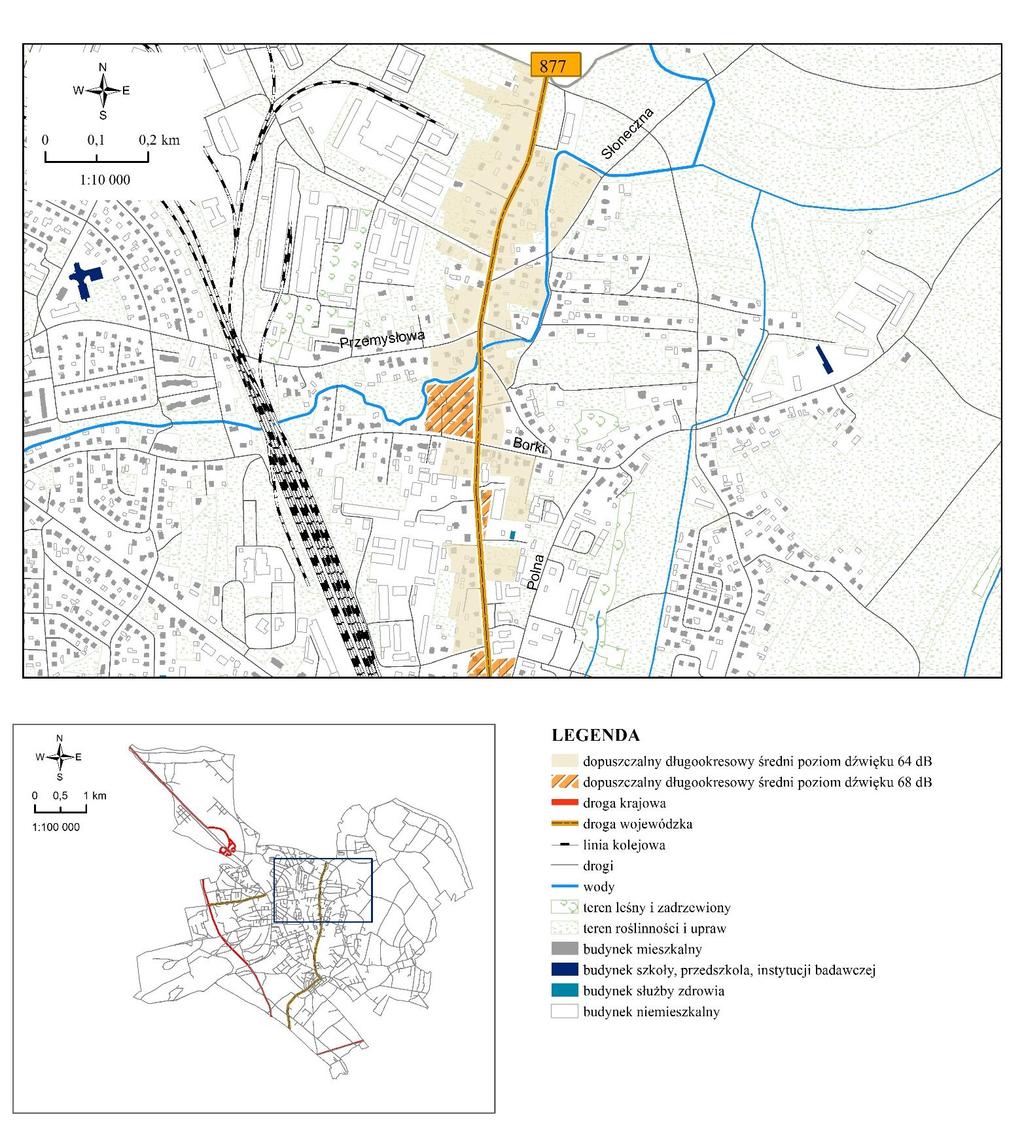 WOJEWÓDZKI INSPEKTORAT OCHRONY ŚRODOWISKA W RZESZOWIE Lokalna mapa akustyczna miasta Leżajsk w