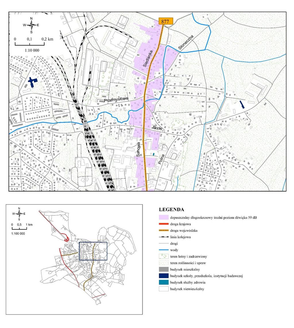 WOJEWÓDZKI INSPEKTORAT OCHRONY ŚRODOWISKA W RZESZOWIE Lokalna mapa akustyczna miasta Leżajsk