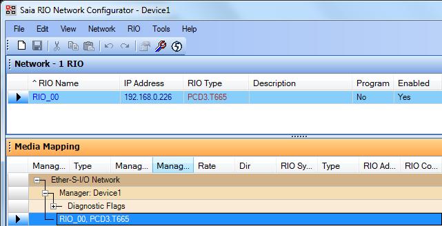 Rys. 9 Dodana stacja Smart RIO w oknie RIO Network Configurator Rys.