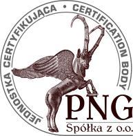 Strona 1 z 6 Formularz Nr PS-9.0,1-1 Wydanie 16 obow. 10.09.2018 WNIOSEK PO WYPEŁNIENIU INFORMACJE POUFNE Jednostka Certyfikująca "PNG" Sp. z o.o. 26-021 Daleszyce, Cisów 77 A Tel/faks 0-41 306 40 00, kom.