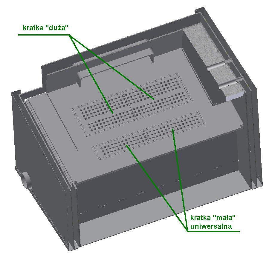 Rysunek 6 Płyta paleniska automatycznego w kotle SAS ECO-PELL Tabela.